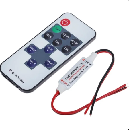 Contrôleur de Luminosité Led Interrupteur RF Télécommande