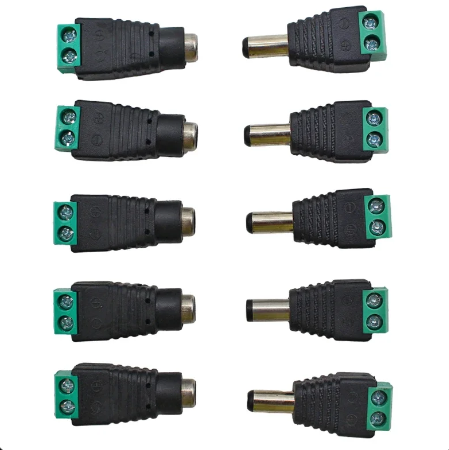 5 paires de connecteurs mâle/femelle DC 12V